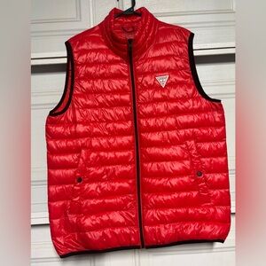 Guess Red Quilted Vest